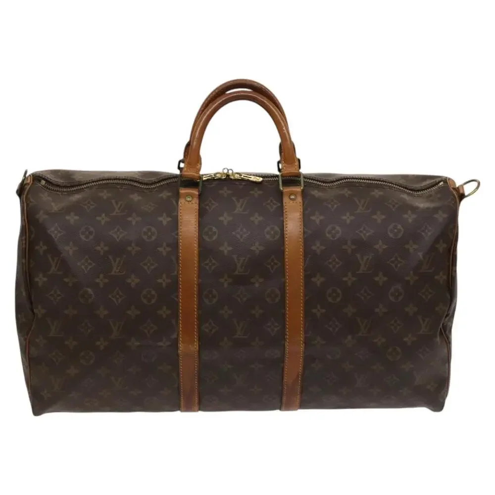 LOUIS VUITTON Monogram Keepall Bandouliere 55 Boston Bag M41414